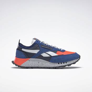 Reebok Classic Kožené Legacy Modre / Oranzove - Panske Tenisky